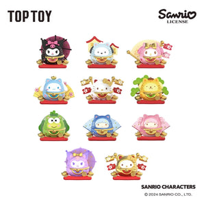 Characters Lucky Cat Tumbler Series Figures-9Pcs